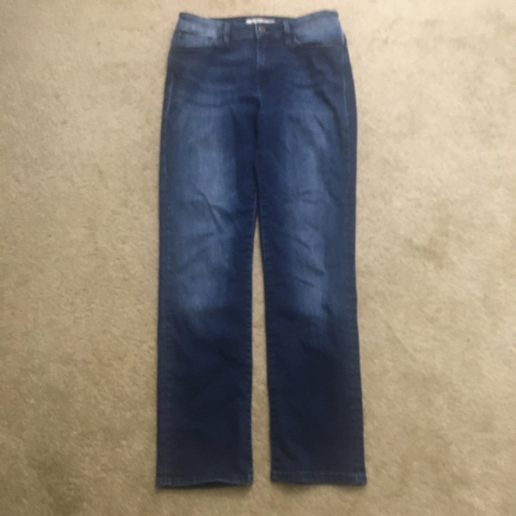 Mavi Jeans Kendra High Rise Straight Leg Jeans Medium Wash Stretch Blue Denim - Picture 9 of 9